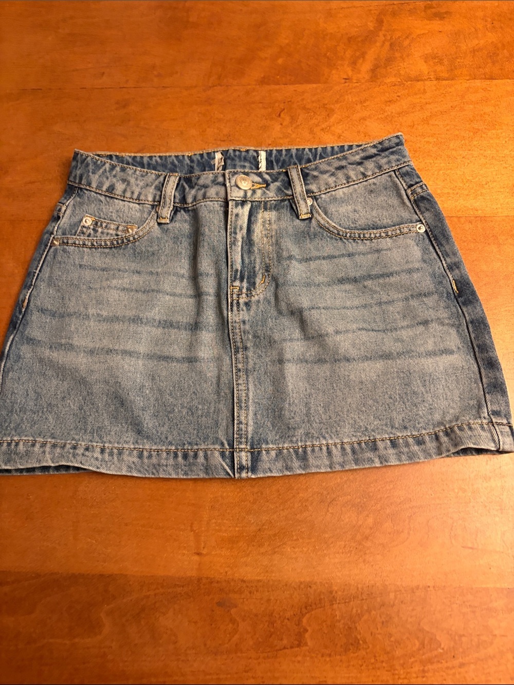 Princess Polly Light Blue Denim Mini Skirt